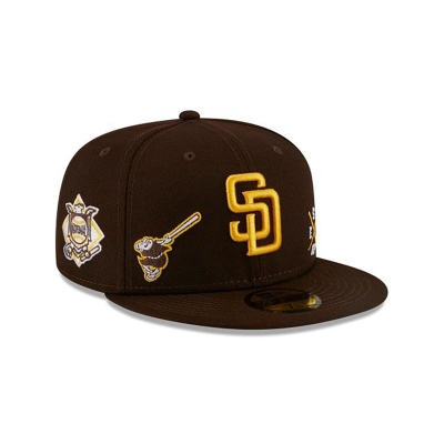 San Diego Padres Gorra | New Era MLB Multi 59fifty Fitted Cap Mexico - Marrom